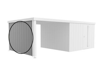 Seitenwand für Seitendach zu Gerätehaus Neo Gr. 4A/4B/4C/4D silber- metallic 3150x2000x43mm