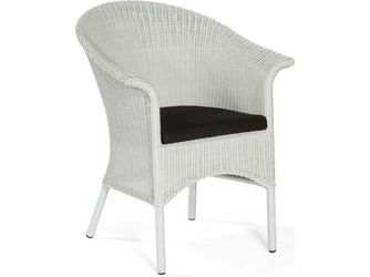 Sessel Cayman PE Kunststoffgefl Loom-Optik white-washed Aluminiumgestell 1 Sitzer