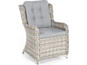 Sessel "Lincoln" Alu/Kunststoffgefl vintage-taupe, inkl. Kissen