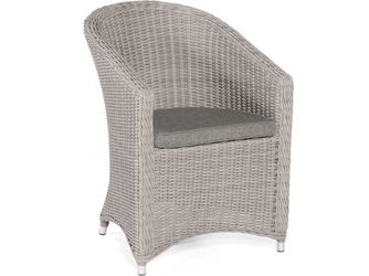 Sessel Solana PE-Kunststoffgefl Stone-Grey Alu 1 Sitzer