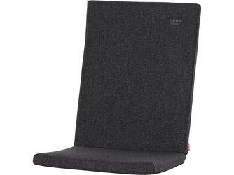 Sesselauflage Liberta 114 Bezug aus 100% Polypropylen, Dessin 203, Farbe anthrazit