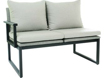 Set Armlehnen Tammo Aluminium schwarz matt