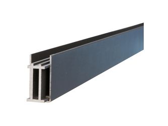 Set für Senkrechtmontage anthr. Start und Endleiste verstärkt 50/50x24x1655mm Aluminium