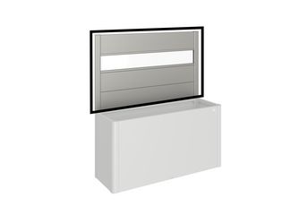 Sichtschutz zu Pflanzbeet Belvedere (1Stk) mit Acrylglas Gr. 150 quarzgrau- metallic 1520x910x40mm