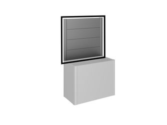 Sichtschutz zu Pflanzbeet Belvedere (1Stk) ohne Acrylglas Gr. 100 dunkelgrau- metallic 1020x910x40mm
