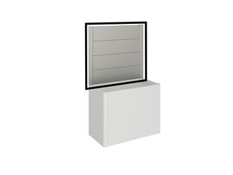Sichtschutz zu Pflanzbeet Belvedere (1Stk) ohne Acrylglas Gr. 100 quarzgrau- metallic 1020x910x40mm