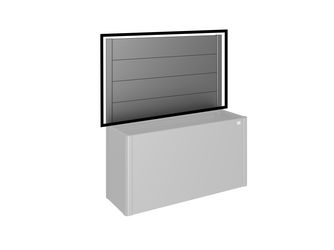 Sichtschutz zu Pflanzbeet Belvedere (1Stk) ohne Acrylglas Gr. 150 dunkelgrau- metallic 1520x910x40mm