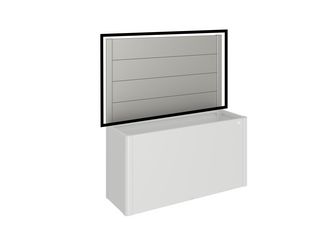 Sichtschutz zu Pflanzbeet Belvedere (1Stk) ohne Acrylglas Gr. 150 quarzgrau- metallic 1520x910x40mm