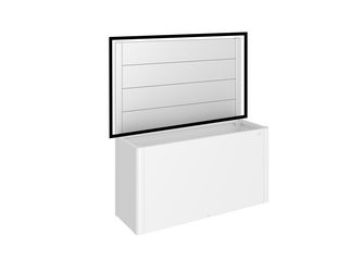 Sichtschutz zu Pflanzbeet Belvedere (1Stk) ohne Acrylglas Gr. 150 silber- metallic 1520x910x40mm