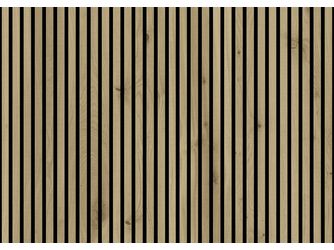 SilentDesign Akustikpaneele Eiche Salmo naturgeölt, sägerau 2400x520x21mm