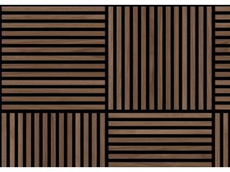 SilentDesign Akustikpaneele Nussbaum Trent naturgeölt 553x553x21mm