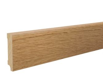Sockelleiste 12x60mm 2,4m o.Fräsung Eiche furniert matt PEFC 70%-zertifiziert