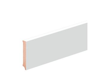 Sockelleiste 12x80mm 2,4m o.Fräsung weiß stark foliert RAL9016 Sockelleiste 12x80mm 2,4m o.Fräsung weiß stark foliert RAL9016