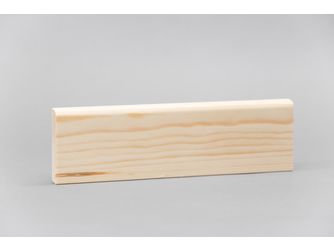 Sockelleiste 10x58x2400mm, Kiefer, roh, abgerundet