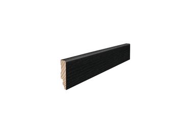 Sockelleiste 16x58mm 2,18m Eiche carbonschwarz naturgeölt