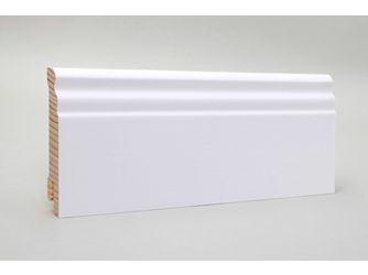 Sockelleiste Altdeutsch 16x80x2400mm, Starkfolie weiß, Clipnut