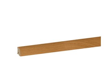 Sockelleiste Eiche konisch 19x38x2400mm furniert, farblos geölt, Clipnut