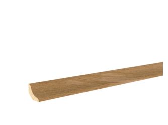 Sockelleiste Eiche profil. 26x26x2400mm furniert, farblos endbehandelt