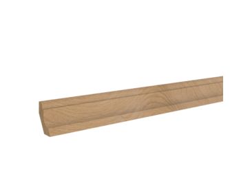 Sockelleiste Eiche roh 21x40x2400mm Massiv, Roh, profiliert
