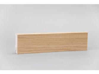 Sockelleiste Modern 16x40x2400mm, Furnier Eiche nat. lack. matt, Clipnut
