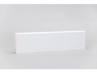 Sockelleiste Modern 16x40x2400mm, Starkfolie weiß, Clipnut