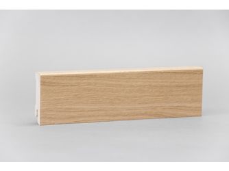 Sockelleiste Modern 16x58x2400mm, Furnier Eiche nat. lack. matt, Clipnut