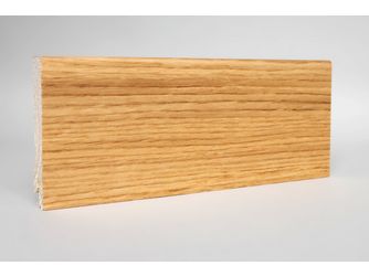 Sockelleiste Modern 16x80x2400mm, Furnier Eiche nat. lack. matt, Clipnut