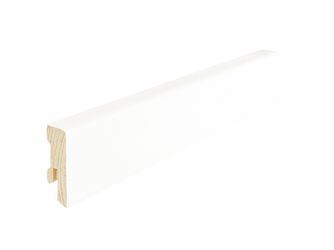 Sockelleiste Profil SB 630 UMW wasserfest verleimt foliert weiß ähnl. RAL 9016 2400x40x16mm