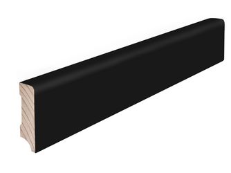 Sockelleiste Profil SB 631 Weichholz lackiert ähnl. RAL 9005 2400x58x16mm