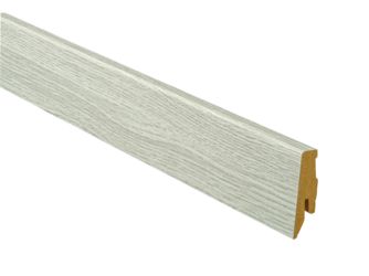 Sockelleiste SKL-60 Eiche Halmstadt weiß 2600x60x20mm OF2067