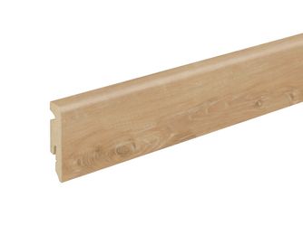 Sockelleiste SPC Dekor, gerade Oberkante gerundet, Aquamarin, 15x58x2400mm Sockelleiste SPC Dekor, gerade Oberkante gerundet, Aquamarin, 15x58x2400mm