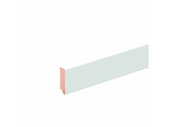 Sockelleiste eckig L0153OC KI 16x58mm Kiefer weiß beschichtet, 240cm