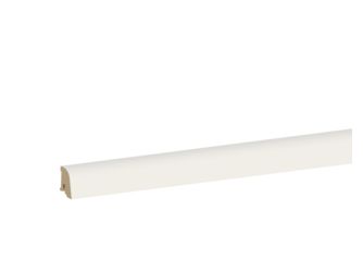 Sockelleiste fol. Deckweiß 19x38x2400mm Folie, gerundet/konisch, Clip 3