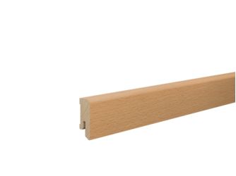 Sockelleiste fur. Buche 16x40x2400mm Furnier, Endbehandelt, gerade, Clip 3