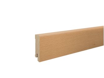 Sockelleiste fur. Buche 16x60x2400mm Furnier, Endbehandelt, gerade, Clip 3