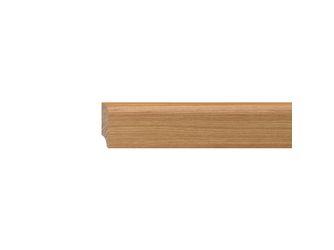 Sockelleiste gerade, Oberkante gerundet Eiche (astrein), farblos geölt, 20x60x2650mm Sockelleiste gerade, Oberkante gerundet Eiche (astrein), farblos geölt, 20x60x2650mm