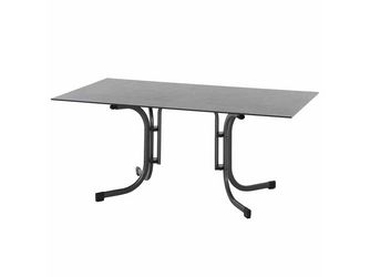 Sola Klapptisch 160x90cm, anthrazit Gest. Stahl, Tischpl. HPL dark stone Sola Klapptisch 160x90cm, anthrazit Gest. Stahl, Tischpl. HPL dark stone