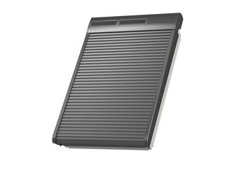 Solar-Rollladen SSL MK06 0000S Aluminium Dunkelgrau