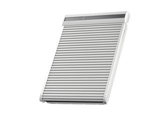Solar-Rollladen SSL CK02 0700S Aluminium Hellgrau