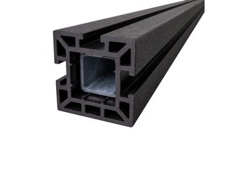 Solid Fertigzaun Torpfosten, BPC, Farbe: Anthrazit, speziell verstärkt Solid Fertigzaun Torpfosten, BPC, Farbe: Anthrazit, speziell verstärkt