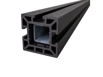 Solid Fertigzaun Torpfosten, BPC, Farbe: Anthrazit, speziell verstärkt Solid Fertigzaun Torpfosten, BPC, Farbe: Anthrazit, speziell verstärkt