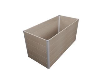 Solid Stecksystem Hochbeet Bi-Color Sand 150x70x75cm folienverschweißt