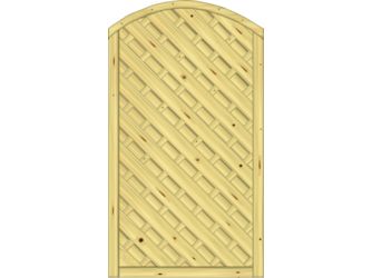 Tor Sichtschutzzaun Fichte geriffelt KDI Grün "Sontegro"