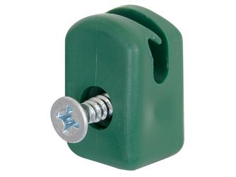 Spanndrahthalter mit Schraube, Kst., grün 10stk./beutel Spanndrahthalter mit Schraube, Kst., grün 10stk./beutel