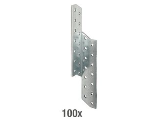 Sparren-Pfettenanker, rechts, sendzimirverzinkt, BxTxH 32x32x210mm,100St. Sparren-Pfettenanker, rechts, sendzimirverzinkt, BxTxH 32x32x210mm,100St.