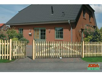 Doppeltor Staketenzaun >60< classic gerade Doppeltor Staketenzaun >60< classic gerade