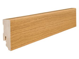 Steck-Sockelleiste Eiche astig furniert geölt 2200x58x16mm Steck-Sockelleiste Eiche astig furniert geölt 2200x58x16mm