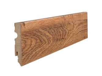 Stecksockelleiste 15x80mm 2,2m MDF Eiche Altholz
