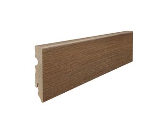 Stecksockelleiste 15x80mm 2,2m MDF Eiche Bari bernstein