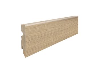 Stecksockelleiste 15x80mm 2,2m MDF Eiche Bari puro